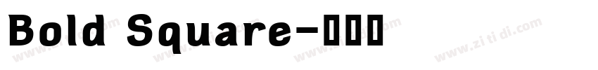 Bold Square字体转换